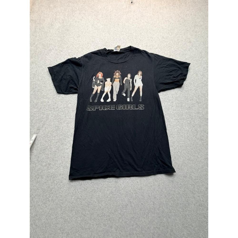 Spice Girls Graphic T-Shirt Black Port & Company Ring Spun Cotton Small